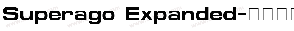 Superago Expanded字体转换